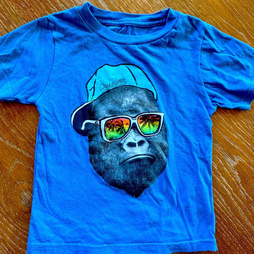 Quiksilver Blue Little Boys Surfer Tee - Size 5